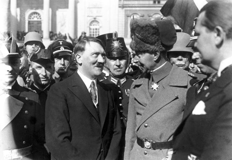 Adolf Hitler and the German Crown Prince Wilhelm on Potsdam Day
